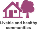 Livable and healthy communities icon.