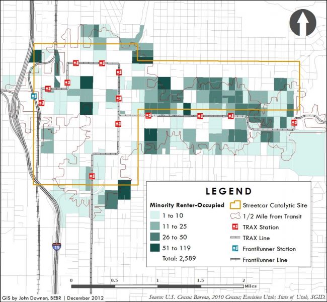 Salt Lake Streetcar sample map three.