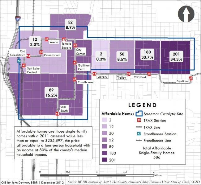Salt Lake Streetcar sample map five.
