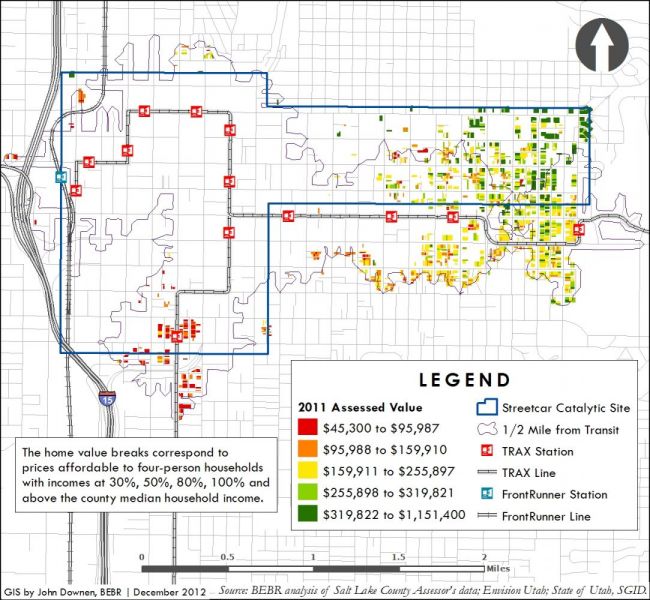 Salt Lake Streetcar sample map six.