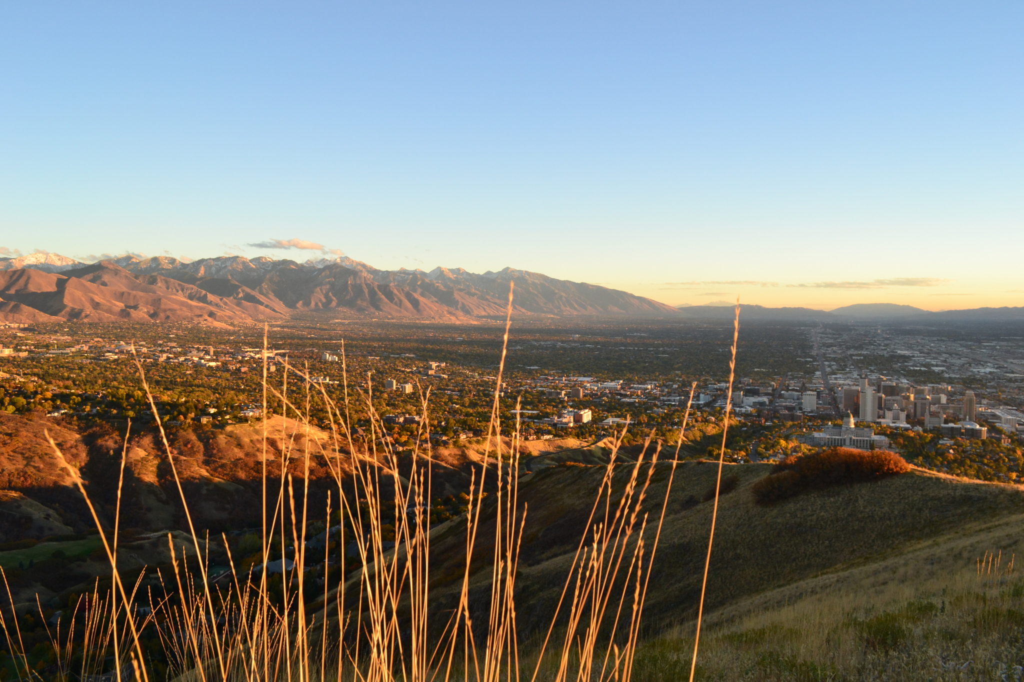 View Of Salt Lake Valley From Ensign Peak.