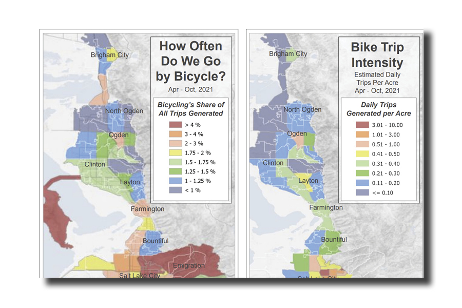 How Much Are We Biking? This Month’s Map Celebrates National Bike Month